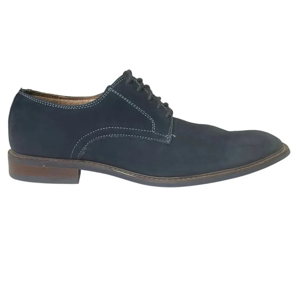EUC - 1901 Nordstrom Navy Blue Suede Derby Shoes